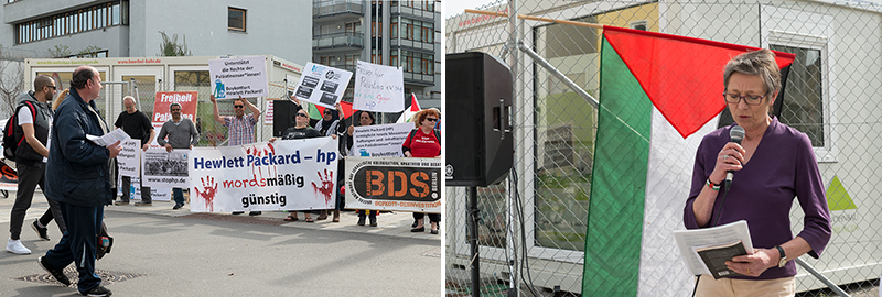 Annette Groth bei der Kundgebung in Böblingen